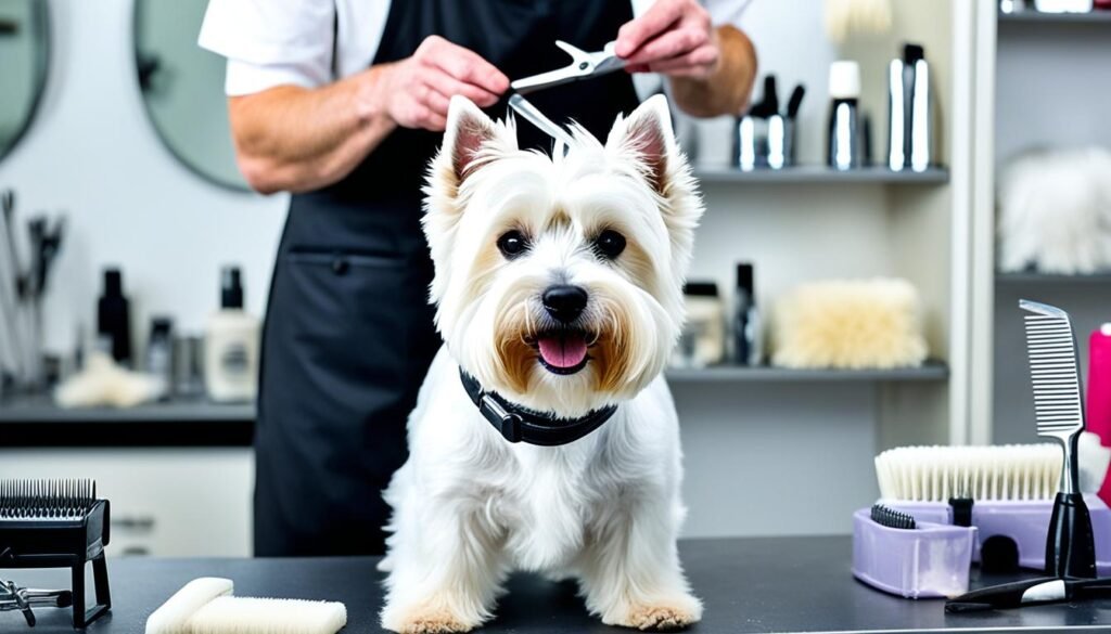 Cuidado del pelaje del West Highland white terrier